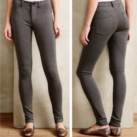 Anthropologie Pilcro Letterpress Ponte Serif Hybrid Pant - Picture 2 of 9